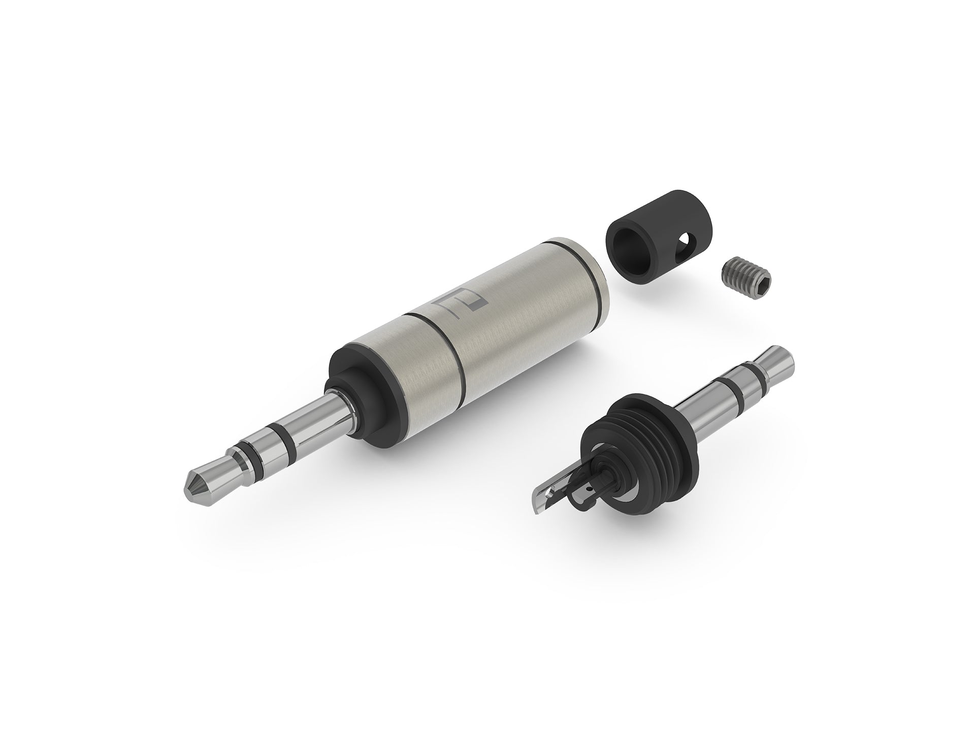 3.5mm Stereo TRS Plug AT3-1351R Rhodium Plated-aeco