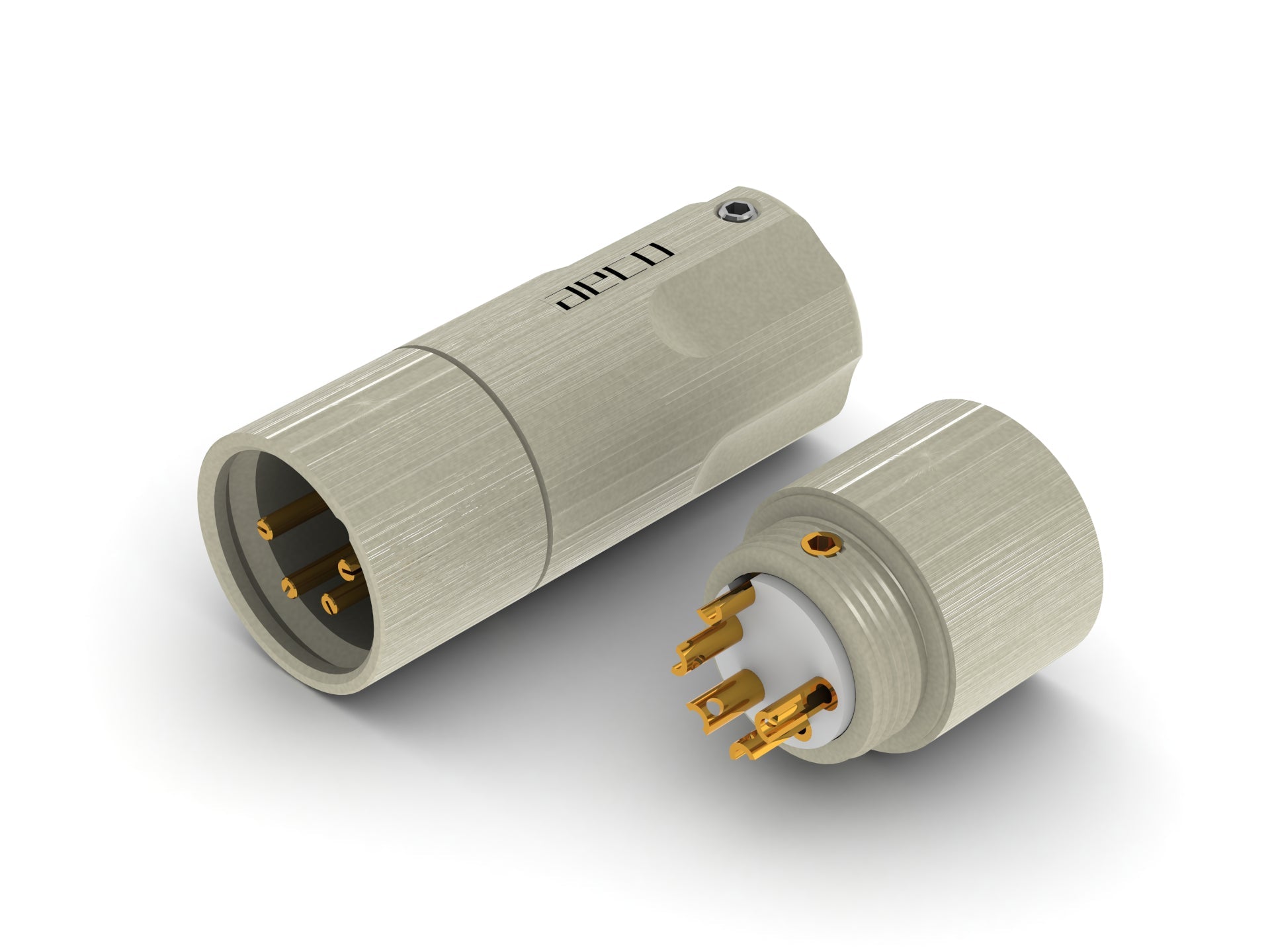XLR 4 Pin Male AX4-1611G Gold Plated-aeco