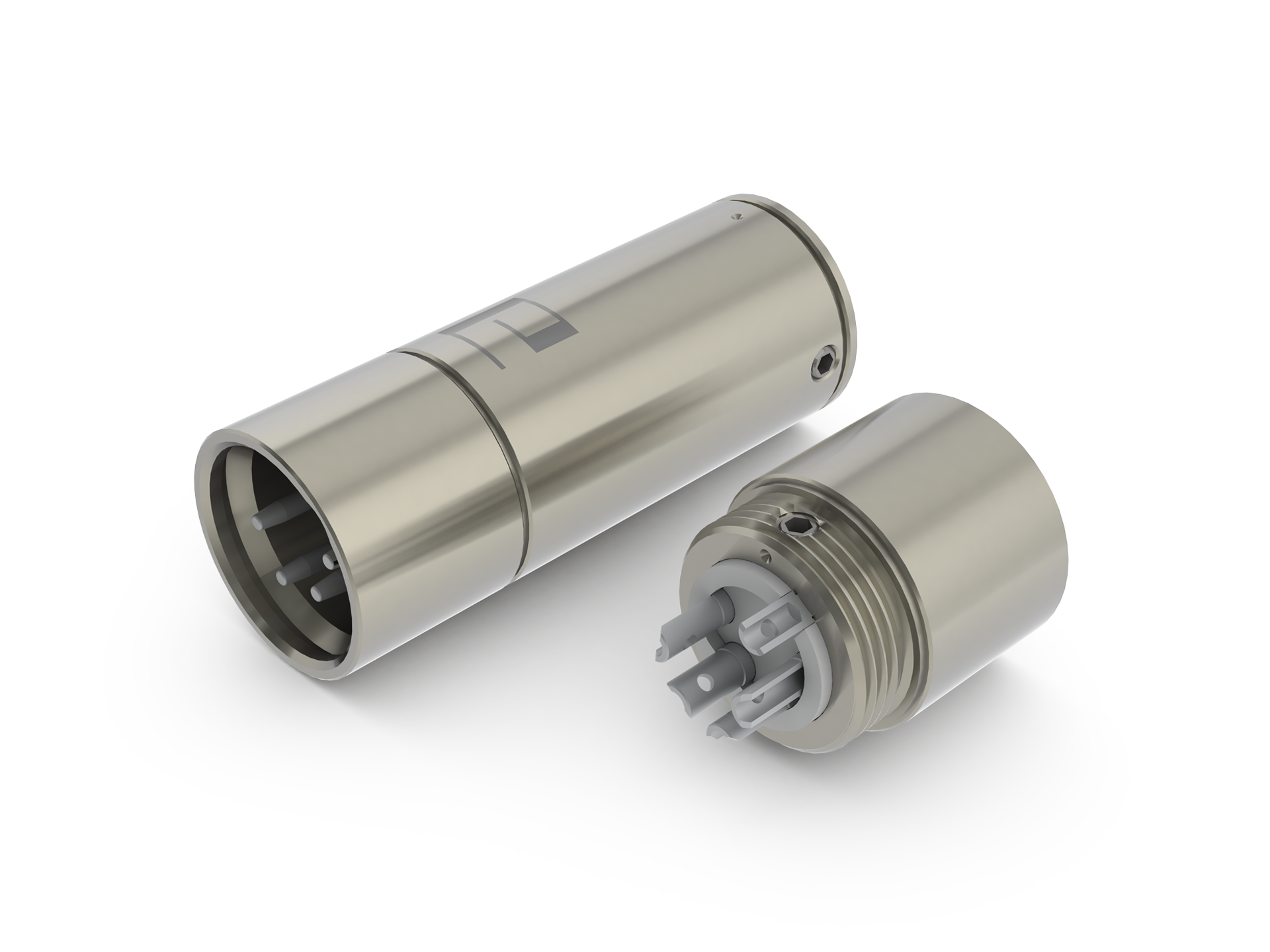 XLR 4 Pole Male AX4-1613S Silver Plated-aeco