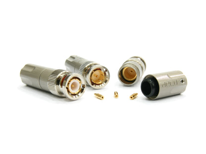 aeco 75ohm / 50ohm BNC connector set gold plated high-end audio coaxial plug Taiwan made