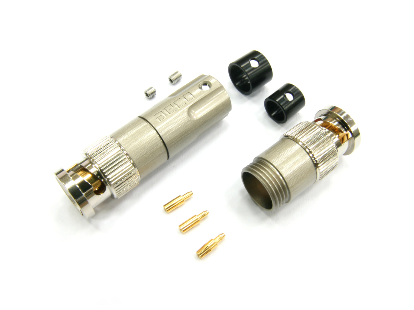 aeco 75ohm / 50ohm BNC connector gold plated high-end audio coaxial plug Taiwan made