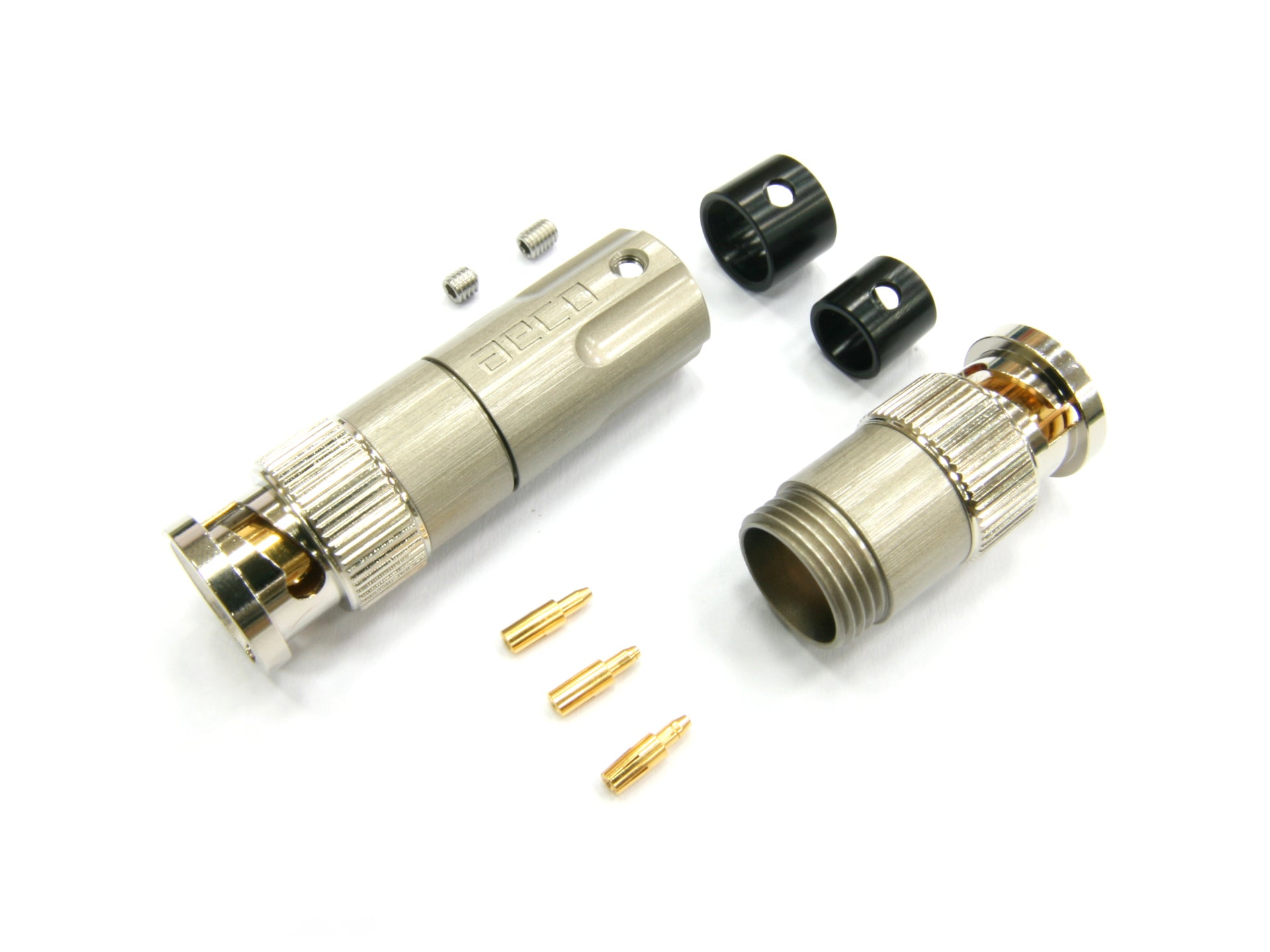 aeco 75ohm / 50ohm BNC connector gold plated high-end audio coaxial plug Taiwan made